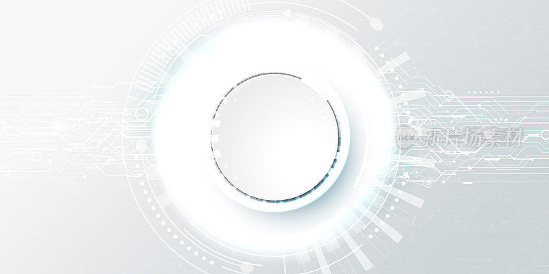 Grey and white futuristic technology abstract background